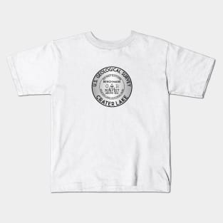 Crater Lake Oregon Bench Mark Benchmark USGS Park Kids T-Shirt